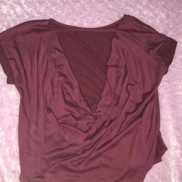 soft maroon shirt with back shown - Picture 2 of 2